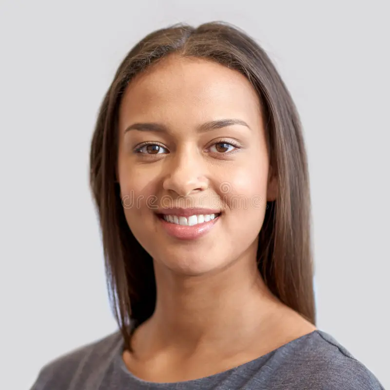 happy smiling young woman face portrait people female concept 65610878